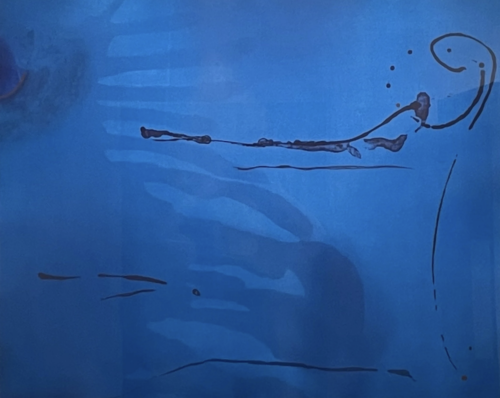 Helen Frankenthaler, Blue Current, 1987 Aquatint